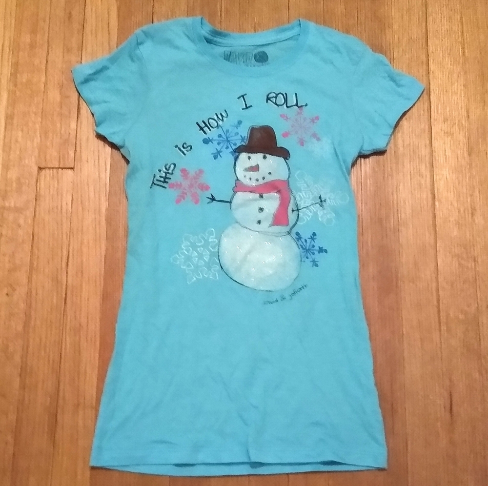 3/$15 David & Goliath Snowman Tee